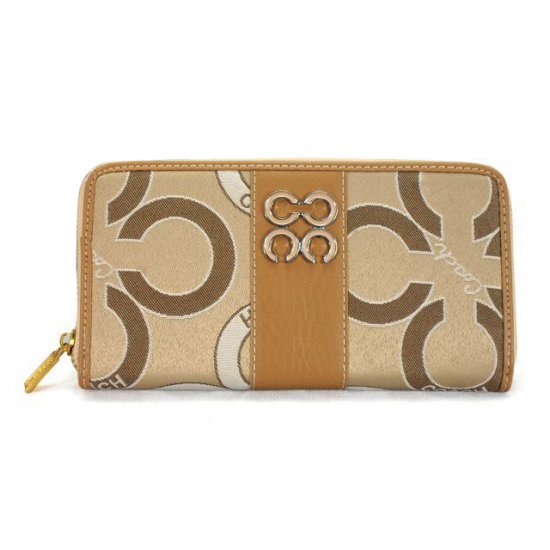 Coach Waverly Flower Charm Large Yellow Wallets EEH | Women